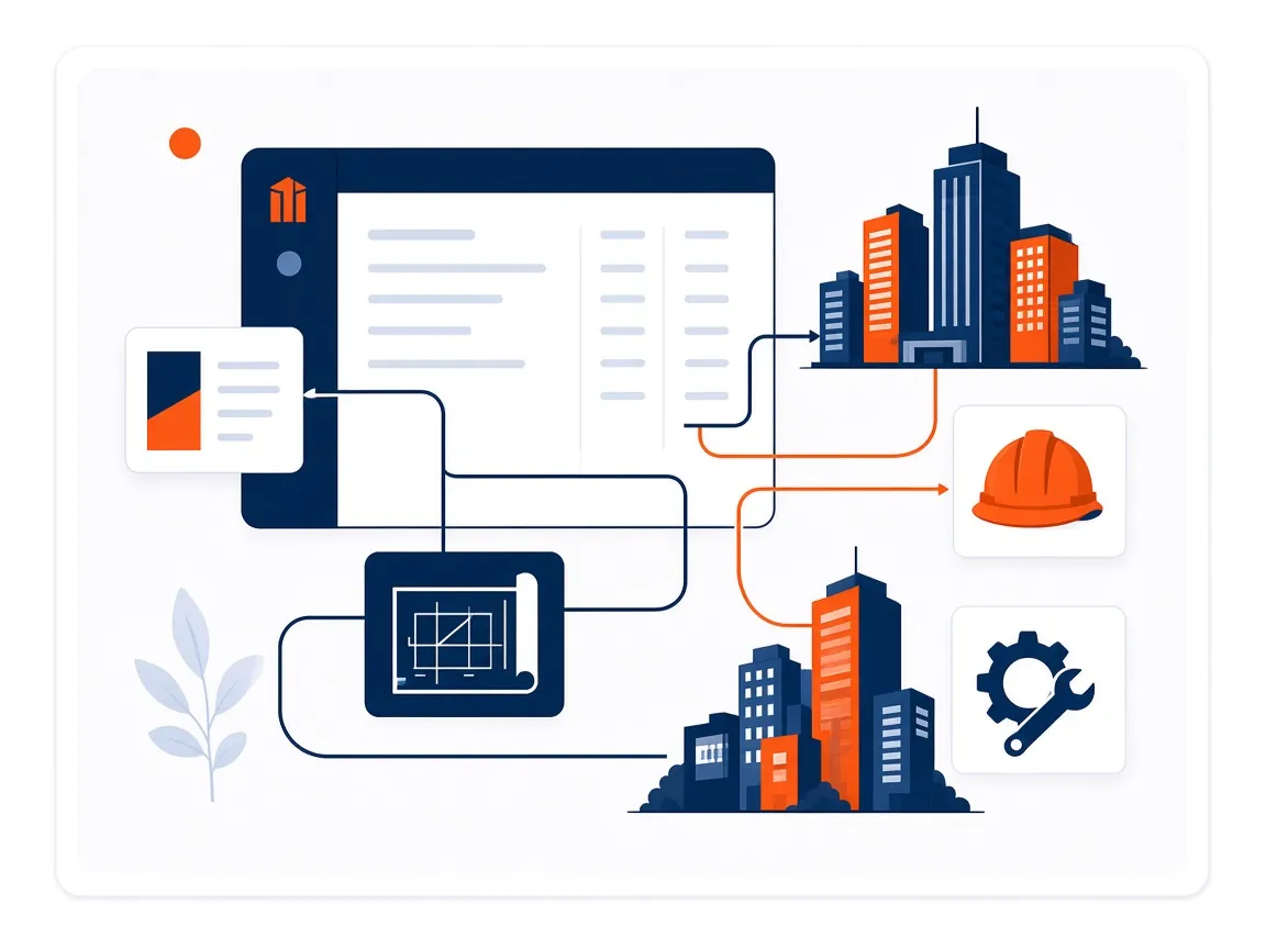 ResERP technology for the real estate industry illustration
