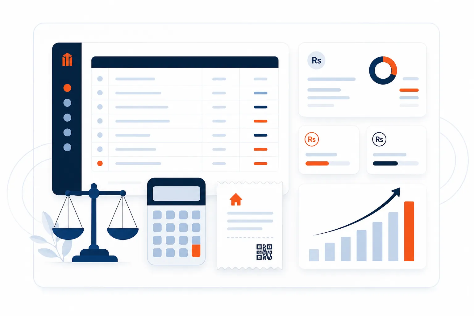 Accounts & Finance module interface in ResERP