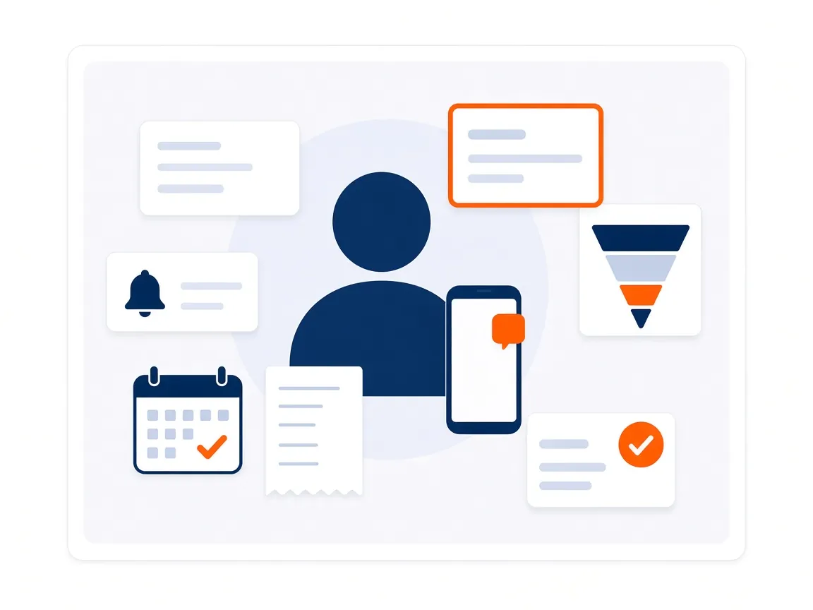Recovery CRM module interface in ResERP